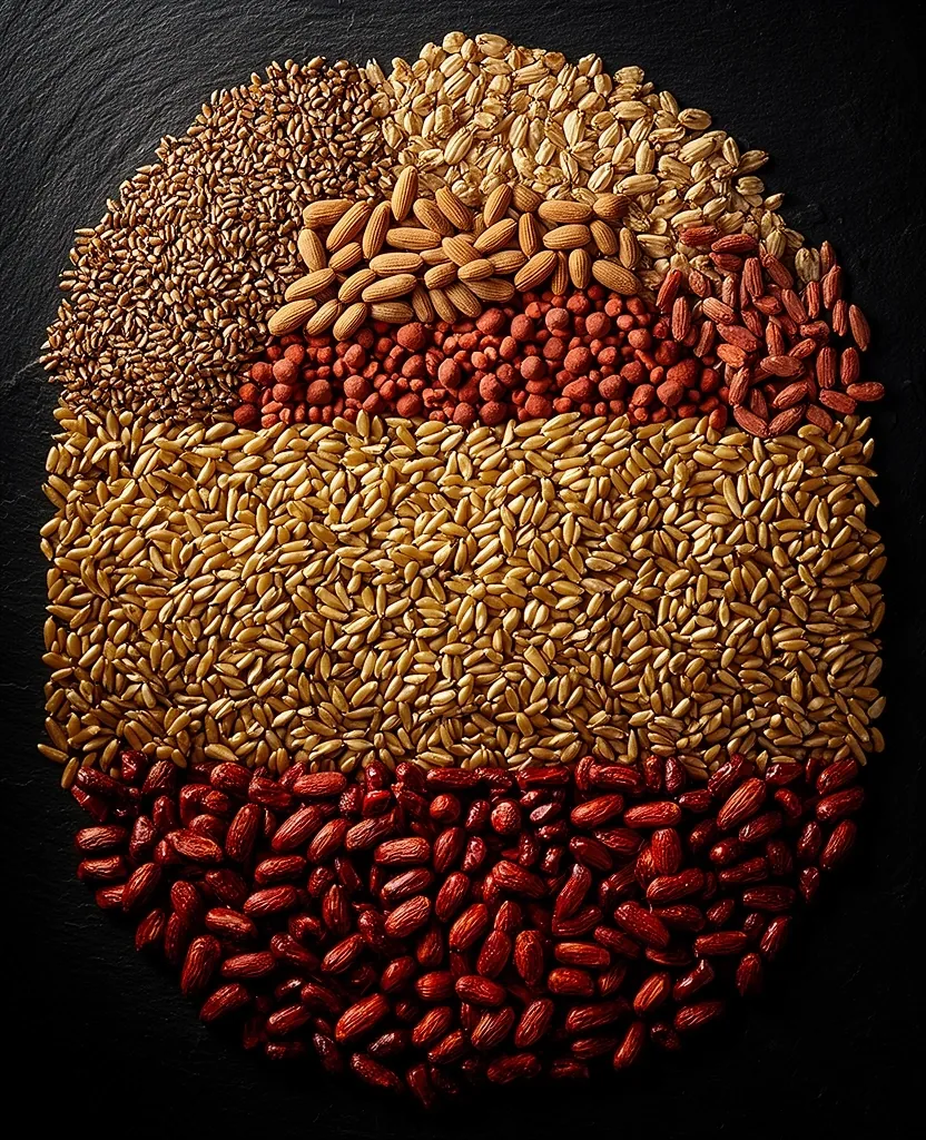 Composition de grains et légumineuses