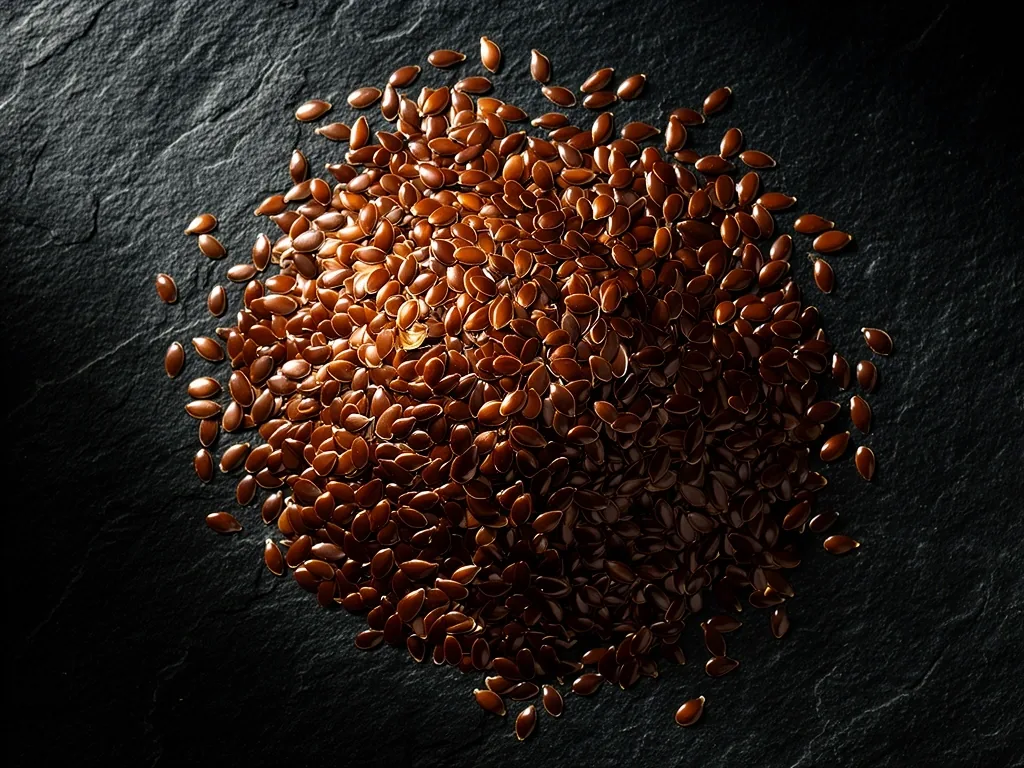 Texture de graines de lin