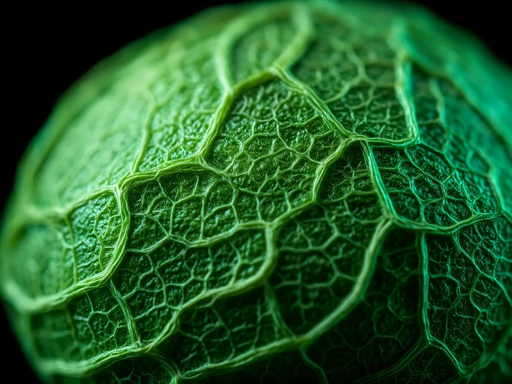 Macro texture de lentille verte